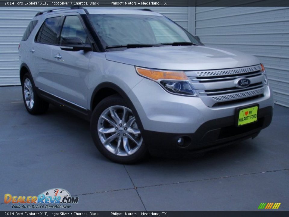 2014 Ford Explorer XLT Ingot Silver / Charcoal Black Photo #1