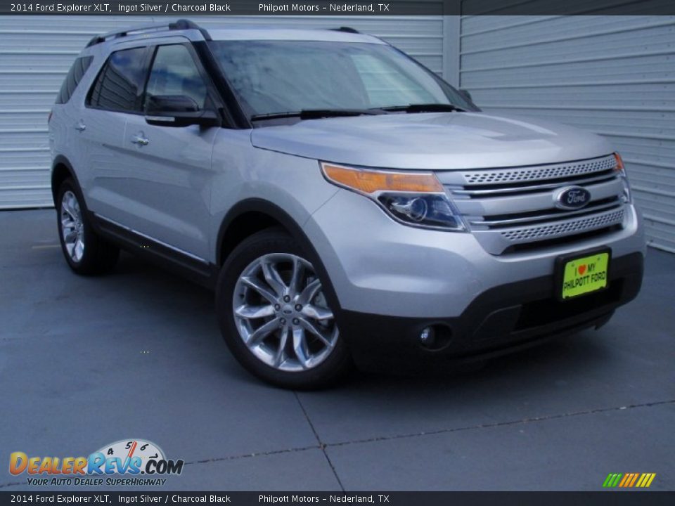 2014 Ford Explorer XLT Ingot Silver / Charcoal Black Photo #2