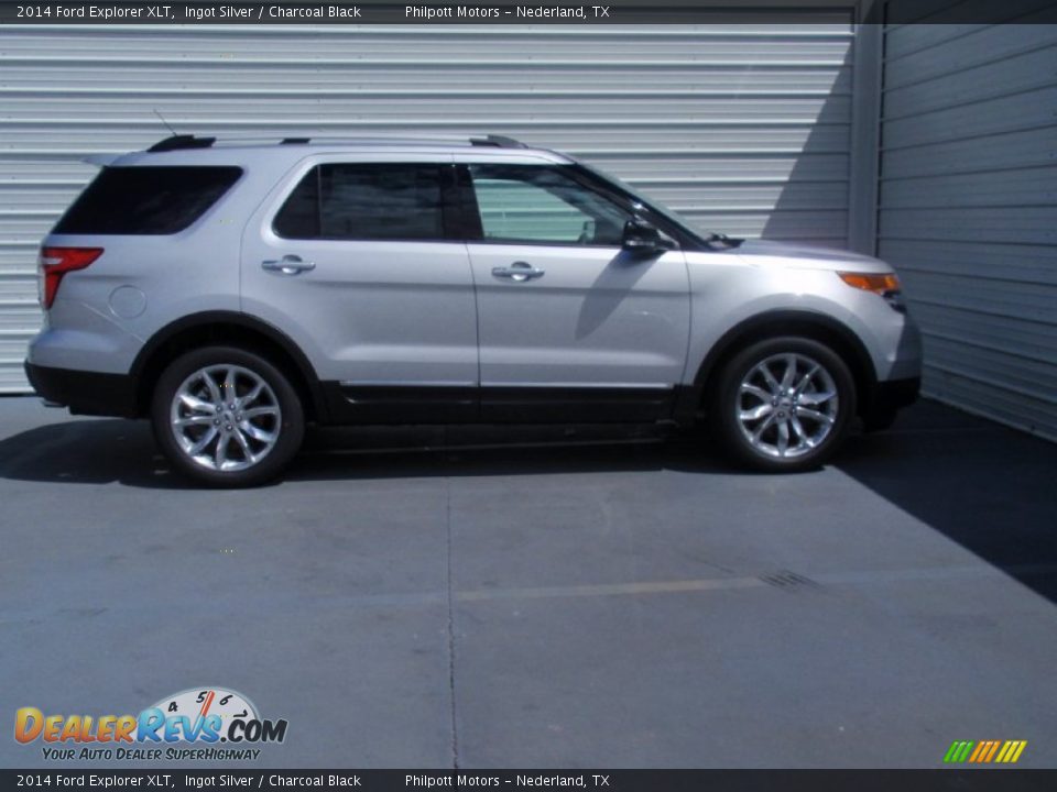 2014 Ford Explorer XLT Ingot Silver / Charcoal Black Photo #3