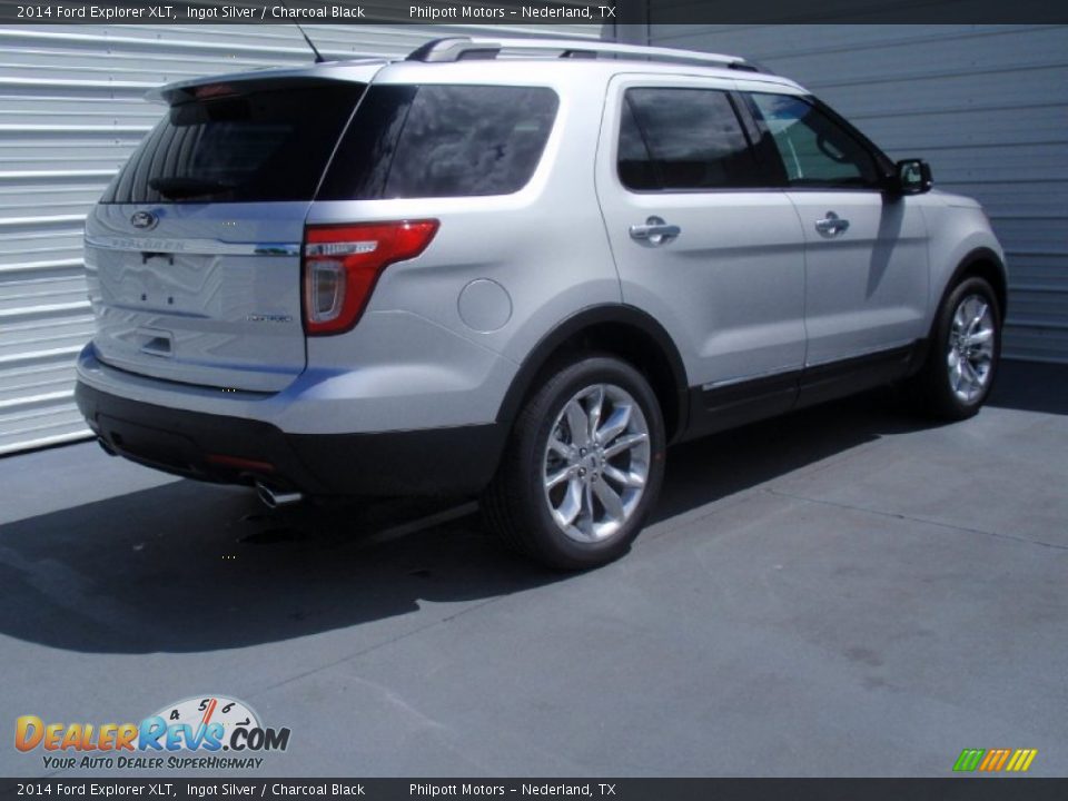 2014 Ford Explorer XLT Ingot Silver / Charcoal Black Photo #4
