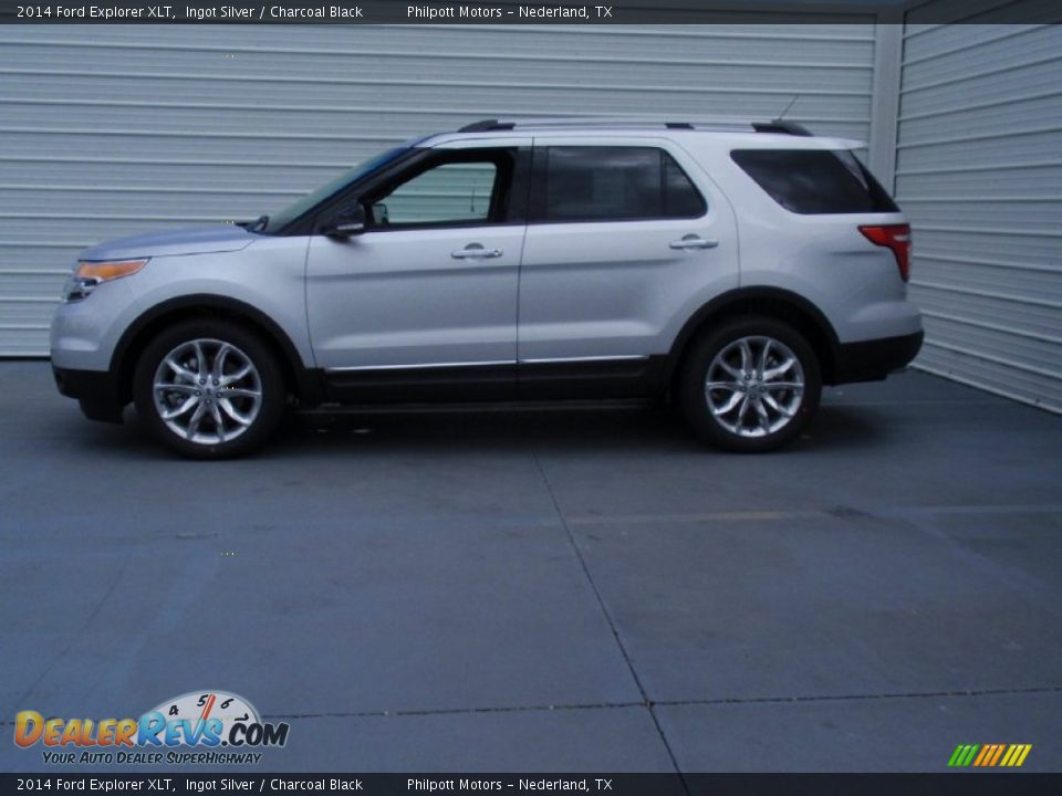 2014 Ford Explorer XLT Ingot Silver / Charcoal Black Photo #6