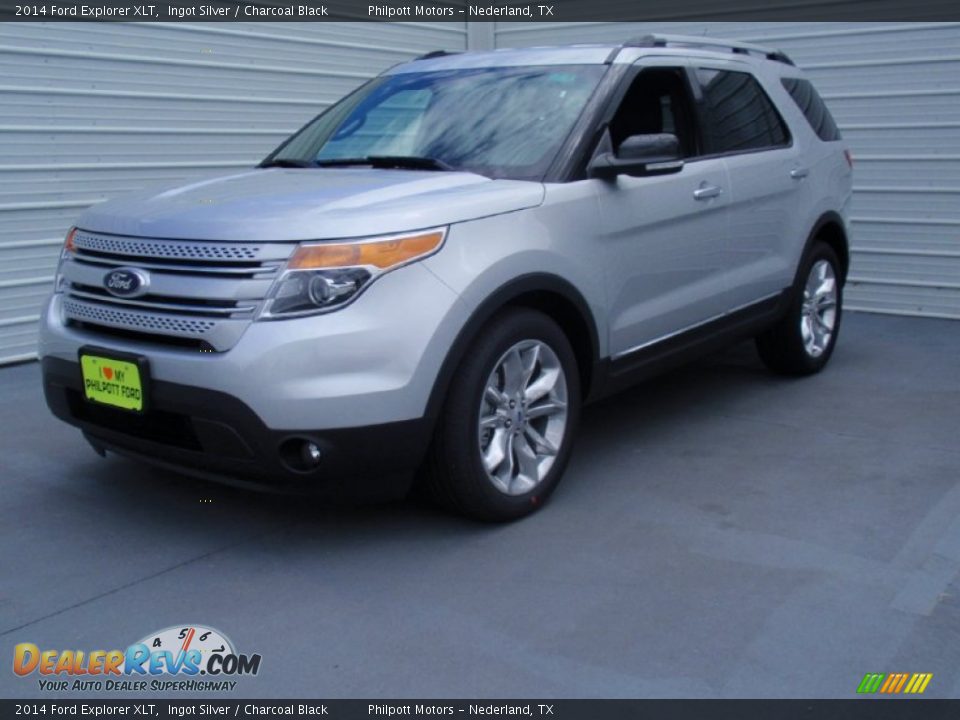 2014 Ford Explorer XLT Ingot Silver / Charcoal Black Photo #7