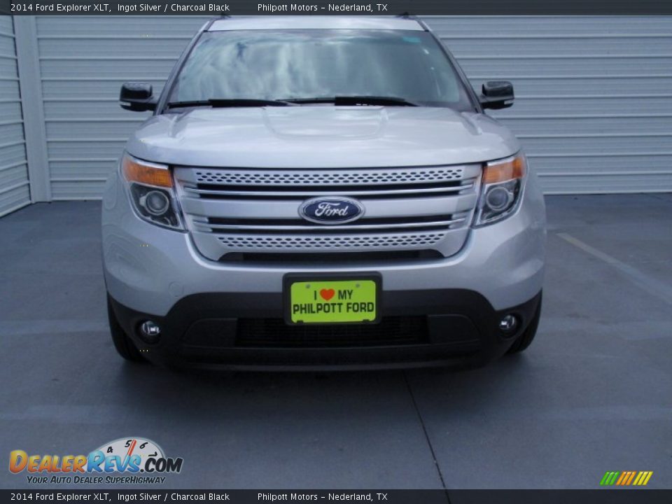 2014 Ford Explorer XLT Ingot Silver / Charcoal Black Photo #8