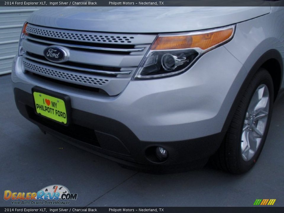 2014 Ford Explorer XLT Ingot Silver / Charcoal Black Photo #11
