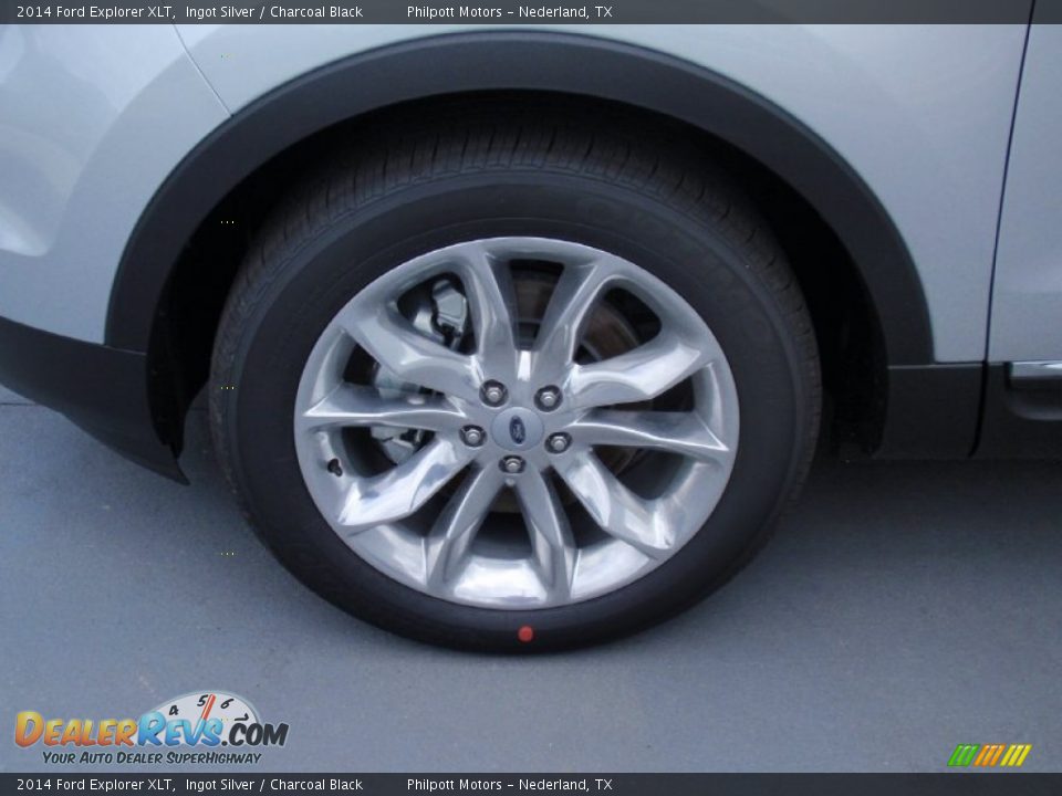 2014 Ford Explorer XLT Ingot Silver / Charcoal Black Photo #12