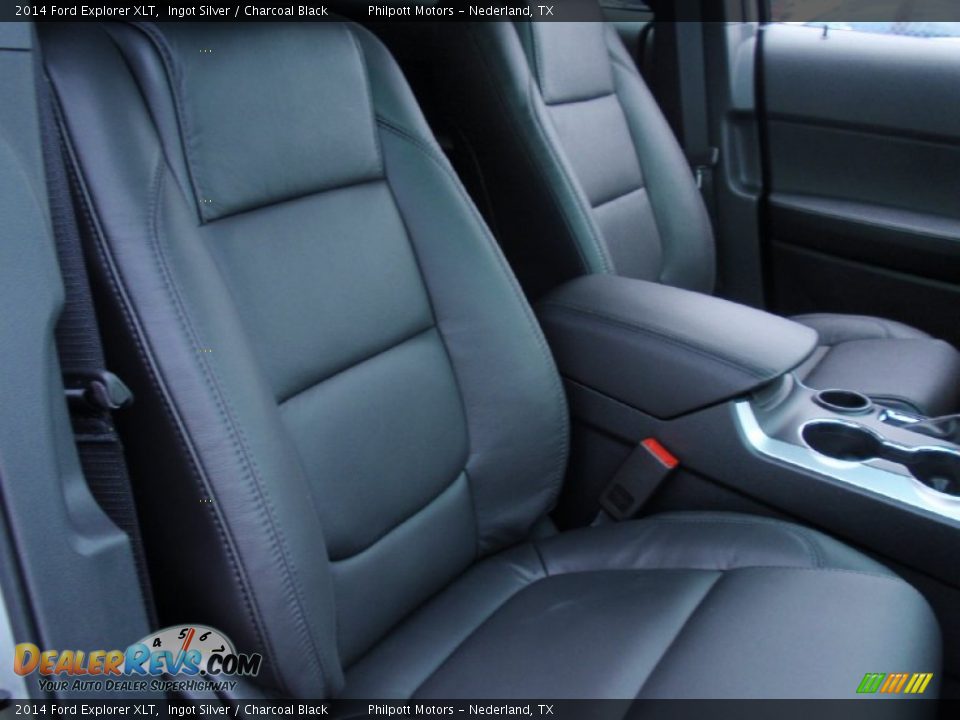 2014 Ford Explorer XLT Ingot Silver / Charcoal Black Photo #21
