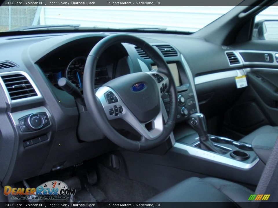 2014 Ford Explorer XLT Ingot Silver / Charcoal Black Photo #30