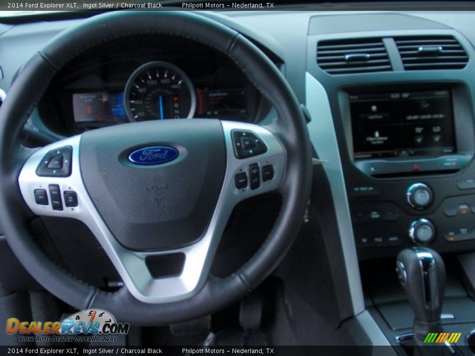 2014 Ford Explorer XLT Ingot Silver / Charcoal Black Photo #33