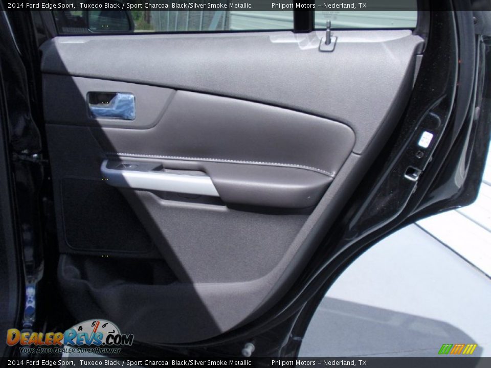 2014 Ford Edge Sport Tuxedo Black / Sport Charcoal Black/Silver Smoke Metallic Photo #22