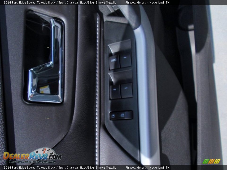 2014 Ford Edge Sport Tuxedo Black / Sport Charcoal Black/Silver Smoke Metallic Photo #27