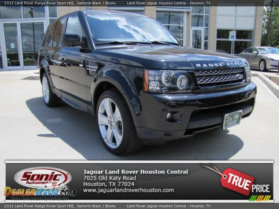 2013 Land Rover Range Rover Sport HSE Santorini Black / Ebony Photo #1