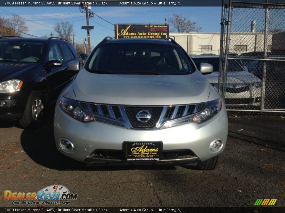 2009 Nissan Murano SL AWD Brilliant Silver Metallic / Black Photo #2
