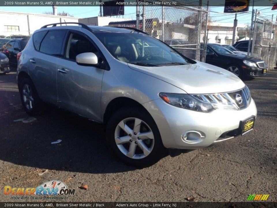2009 Nissan Murano SL AWD Brilliant Silver Metallic / Black Photo #3