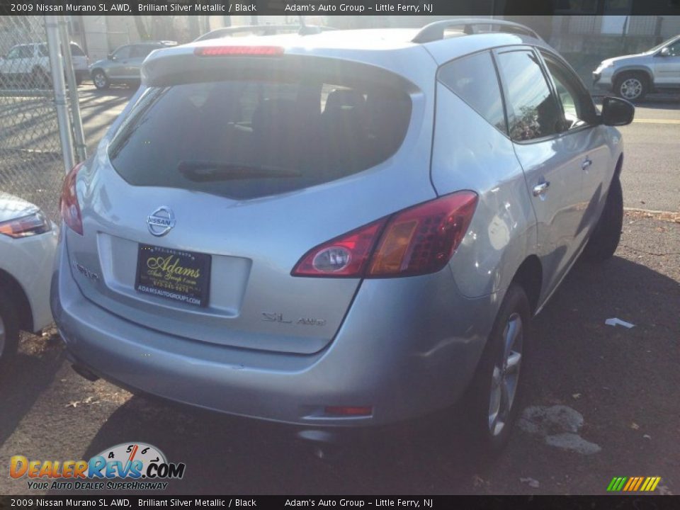 2009 Nissan Murano SL AWD Brilliant Silver Metallic / Black Photo #4