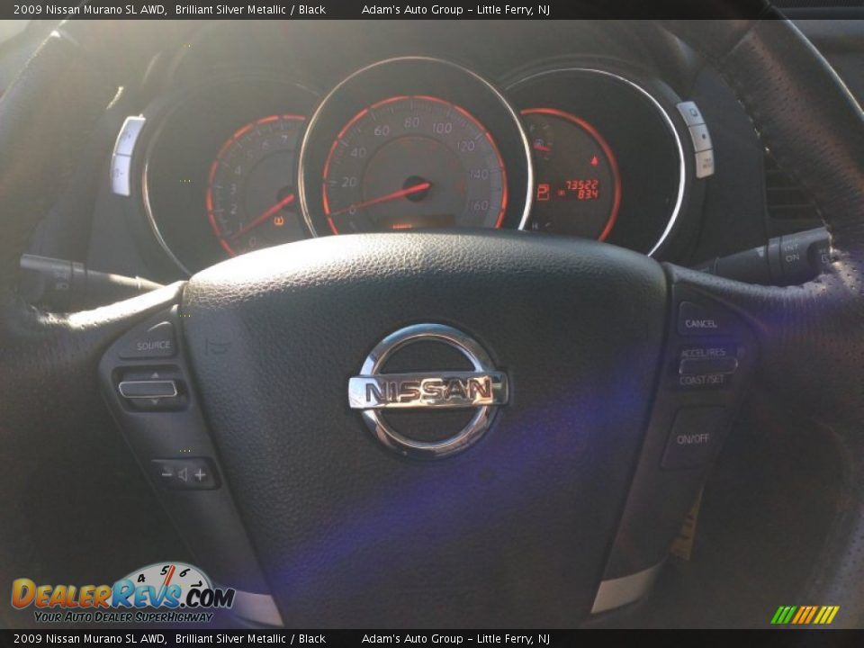 2009 Nissan Murano SL AWD Brilliant Silver Metallic / Black Photo #10