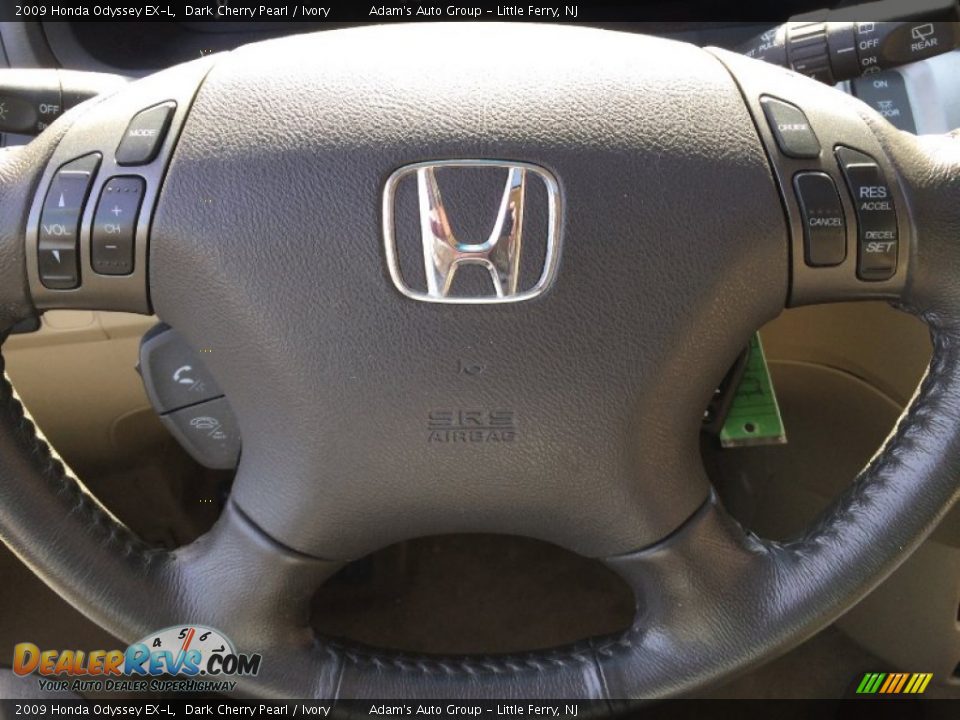 2009 Honda Odyssey EX-L Dark Cherry Pearl / Ivory Photo #10