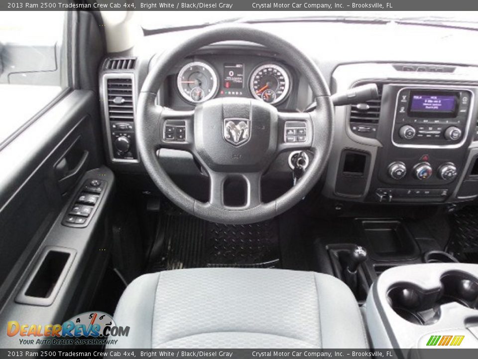 2013 Ram 2500 Tradesman Crew Cab 4x4 Bright White / Black/Diesel Gray Photo #6