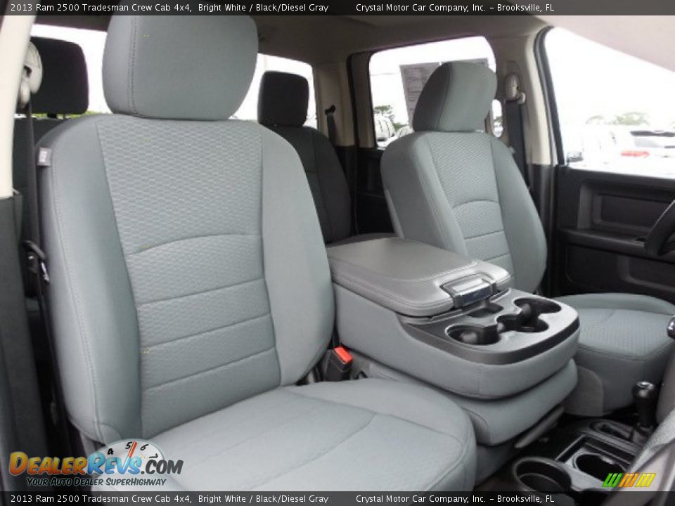 2013 Ram 2500 Tradesman Crew Cab 4x4 Bright White / Black/Diesel Gray Photo #12