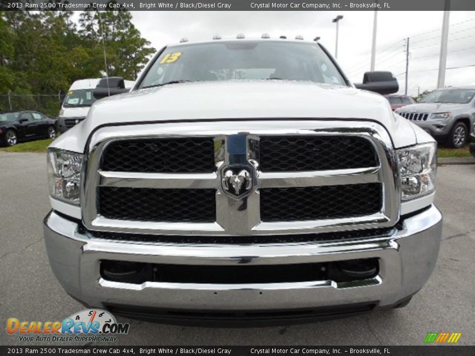 2013 Ram 2500 Tradesman Crew Cab 4x4 Bright White / Black/Diesel Gray Photo #13