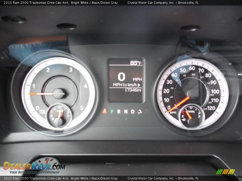 2013 Ram 2500 Tradesman Crew Cab 4x4 Bright White / Black/Diesel Gray Photo #18