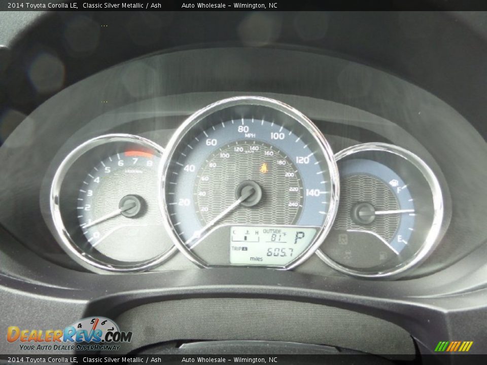 2014 Toyota Corolla LE Classic Silver Metallic / Ash Photo #16