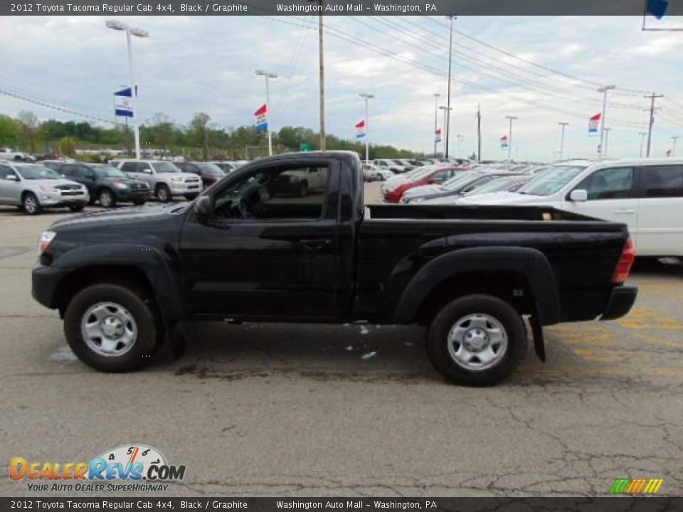 2012 Toyota Tacoma Regular Cab 4x4 Black / Graphite Photo #6