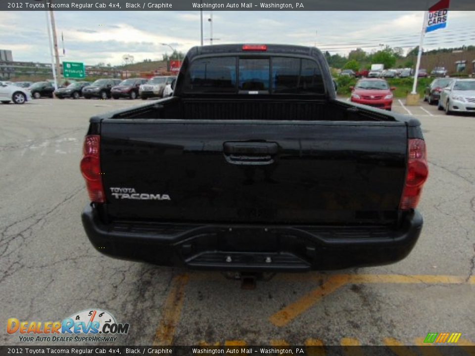 2012 Toyota Tacoma Regular Cab 4x4 Black / Graphite Photo #8