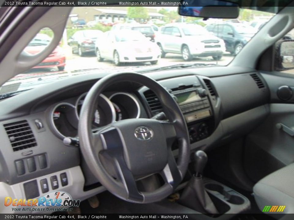 2012 Toyota Tacoma Regular Cab 4x4 Black / Graphite Photo #10