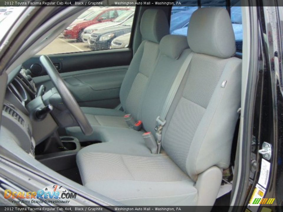 2012 Toyota Tacoma Regular Cab 4x4 Black / Graphite Photo #11