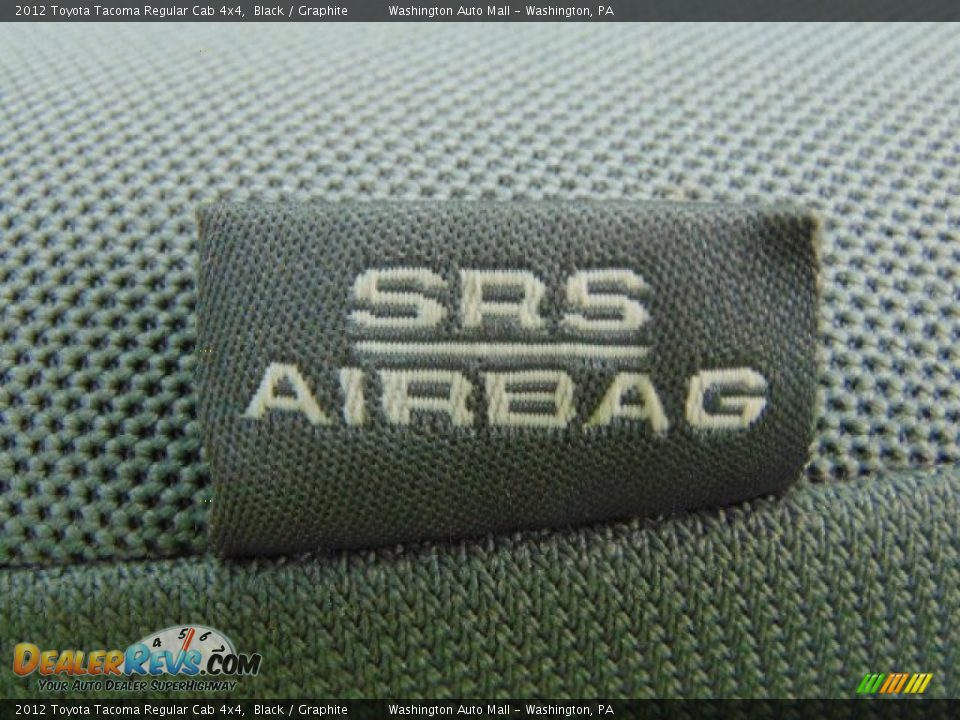 2012 Toyota Tacoma Regular Cab 4x4 Black / Graphite Photo #12