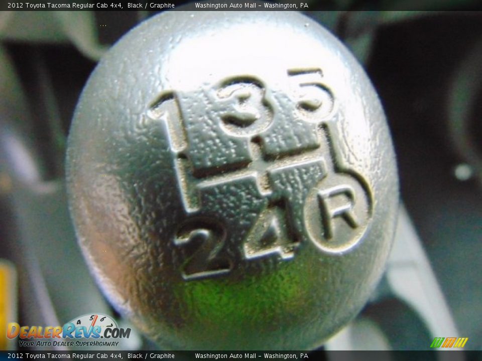 2012 Toyota Tacoma Regular Cab 4x4 Black / Graphite Photo #15