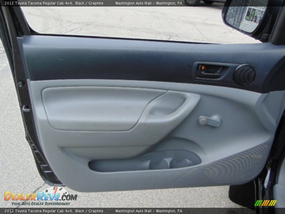 2012 Toyota Tacoma Regular Cab 4x4 Black / Graphite Photo #16