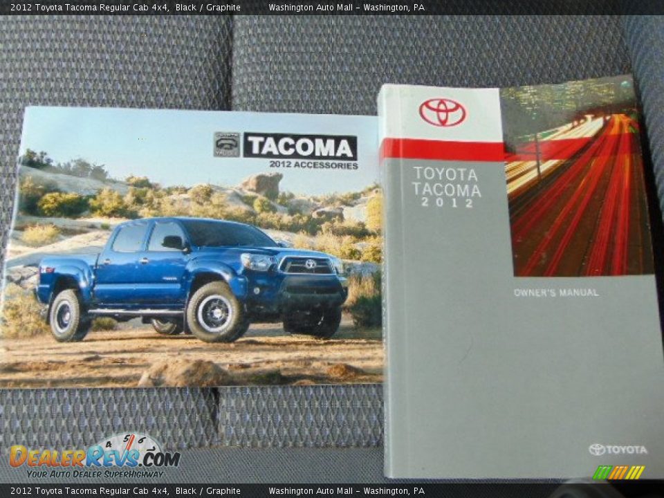 2012 Toyota Tacoma Regular Cab 4x4 Black / Graphite Photo #18