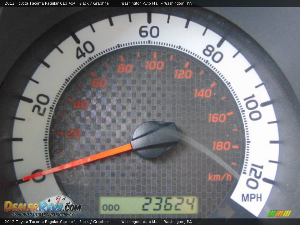 2012 Toyota Tacoma Regular Cab 4x4 Black / Graphite Photo #20