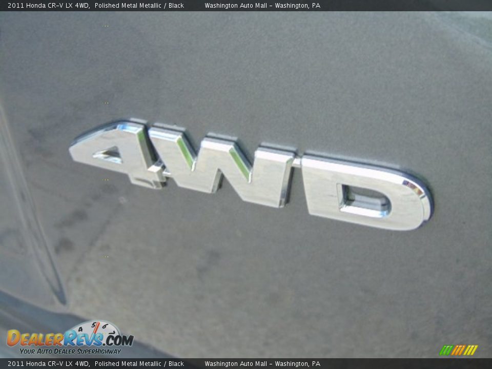 2011 Honda CR-V LX 4WD Polished Metal Metallic / Black Photo #10