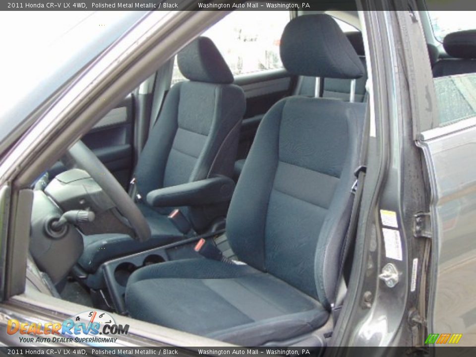2011 Honda CR-V LX 4WD Polished Metal Metallic / Black Photo #12