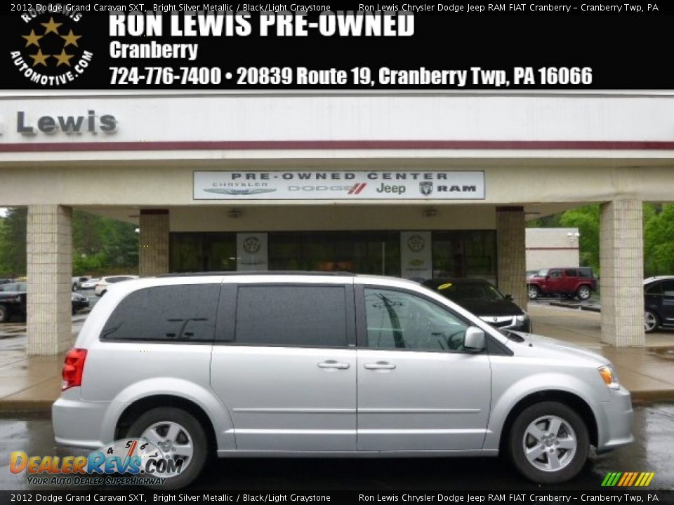 2012 Dodge Grand Caravan SXT Bright Silver Metallic / Black/Light Graystone Photo #1