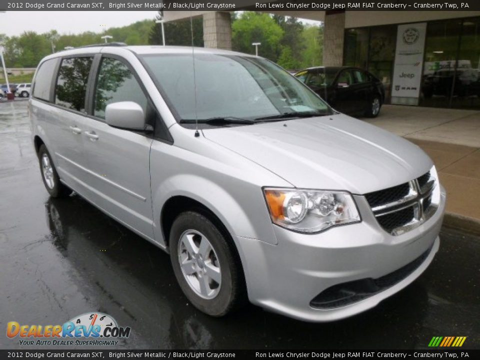 2012 Dodge Grand Caravan SXT Bright Silver Metallic / Black/Light Graystone Photo #2