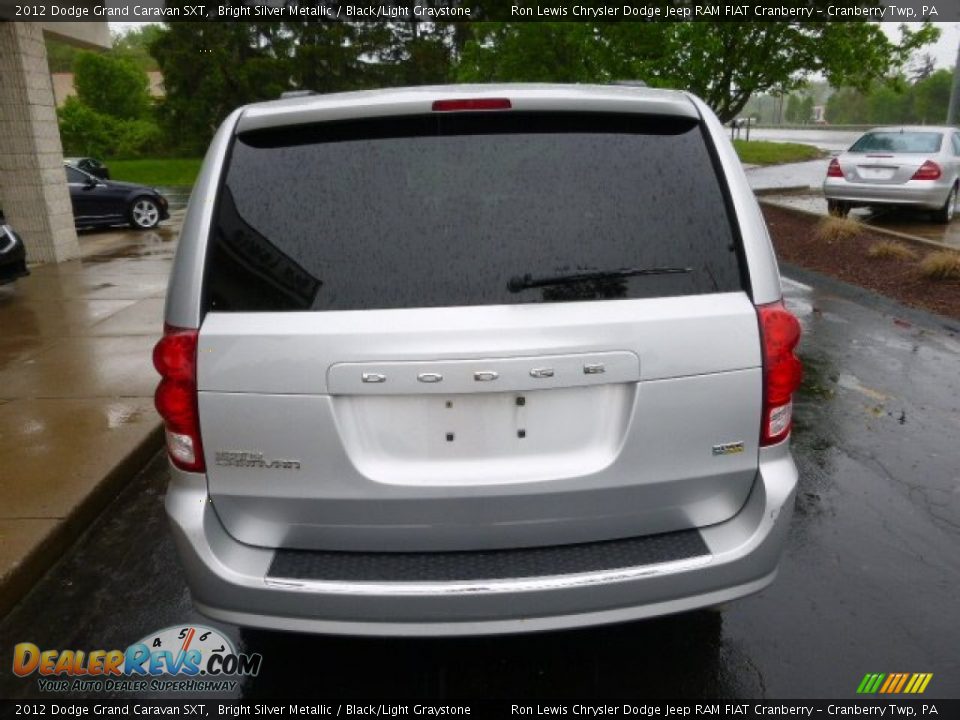 2012 Dodge Grand Caravan SXT Bright Silver Metallic / Black/Light Graystone Photo #7