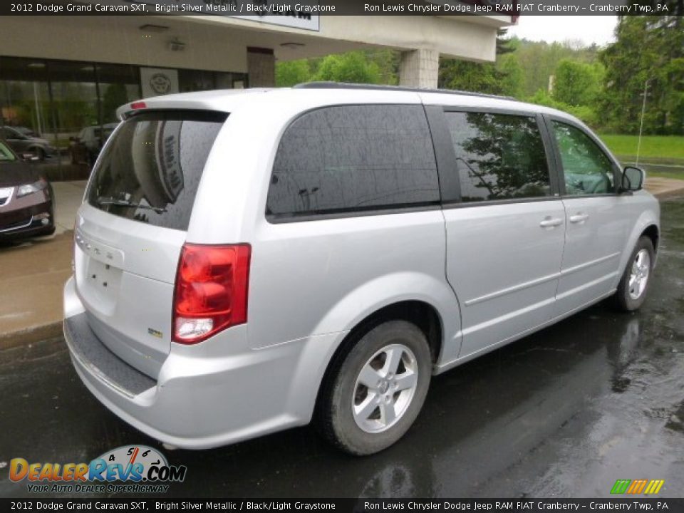 2012 Dodge Grand Caravan SXT Bright Silver Metallic / Black/Light Graystone Photo #8