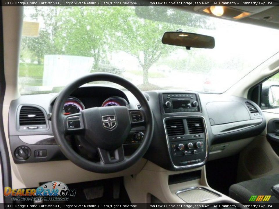 2012 Dodge Grand Caravan SXT Bright Silver Metallic / Black/Light Graystone Photo #14