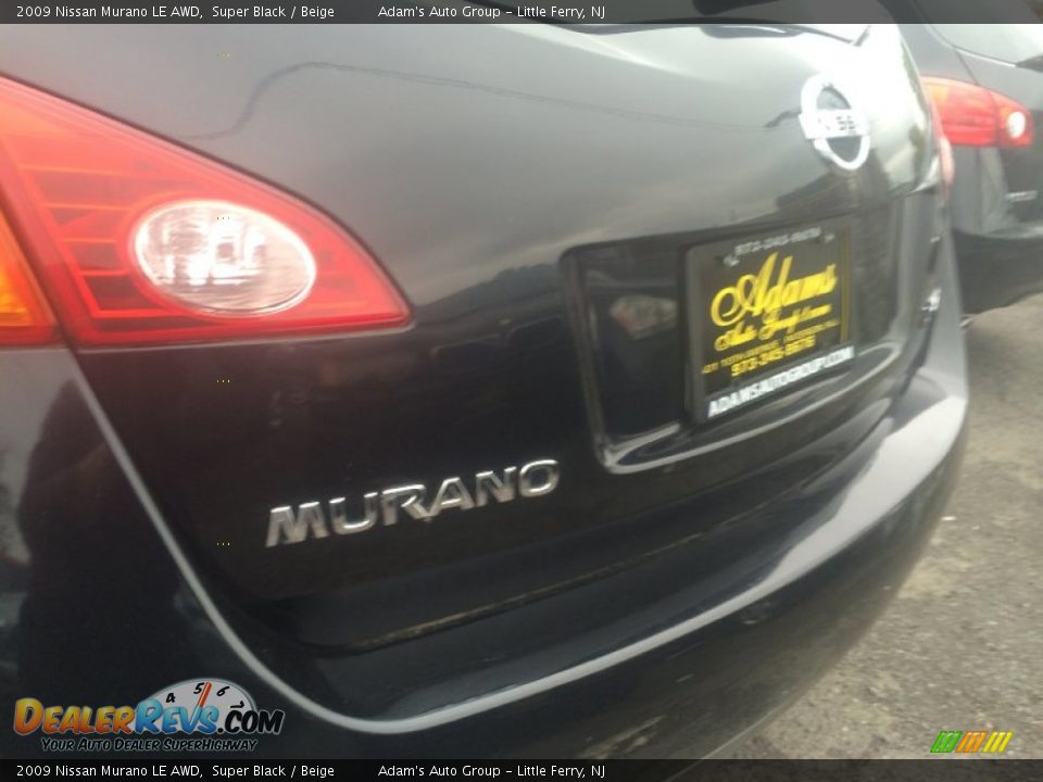 2009 Nissan Murano LE AWD Super Black / Beige Photo #28