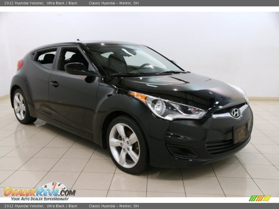 2012 Hyundai Veloster Ultra Black / Black Photo #1
