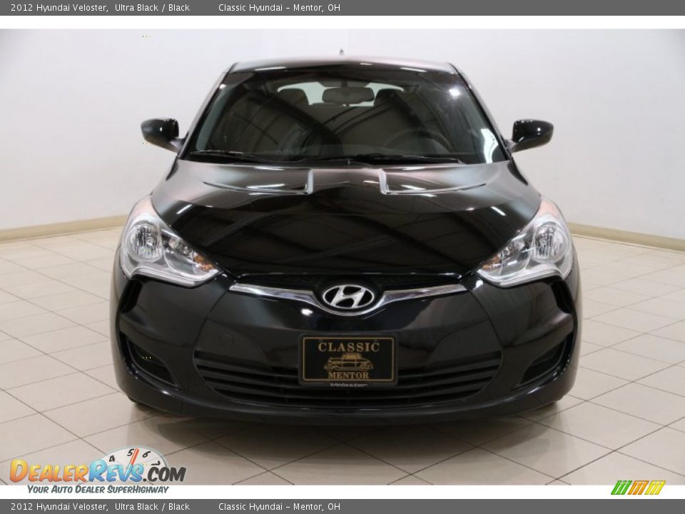 2012 Hyundai Veloster Ultra Black / Black Photo #2