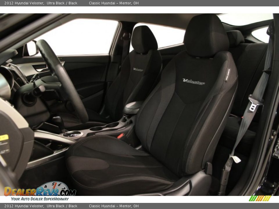 2012 Hyundai Veloster Ultra Black / Black Photo #5