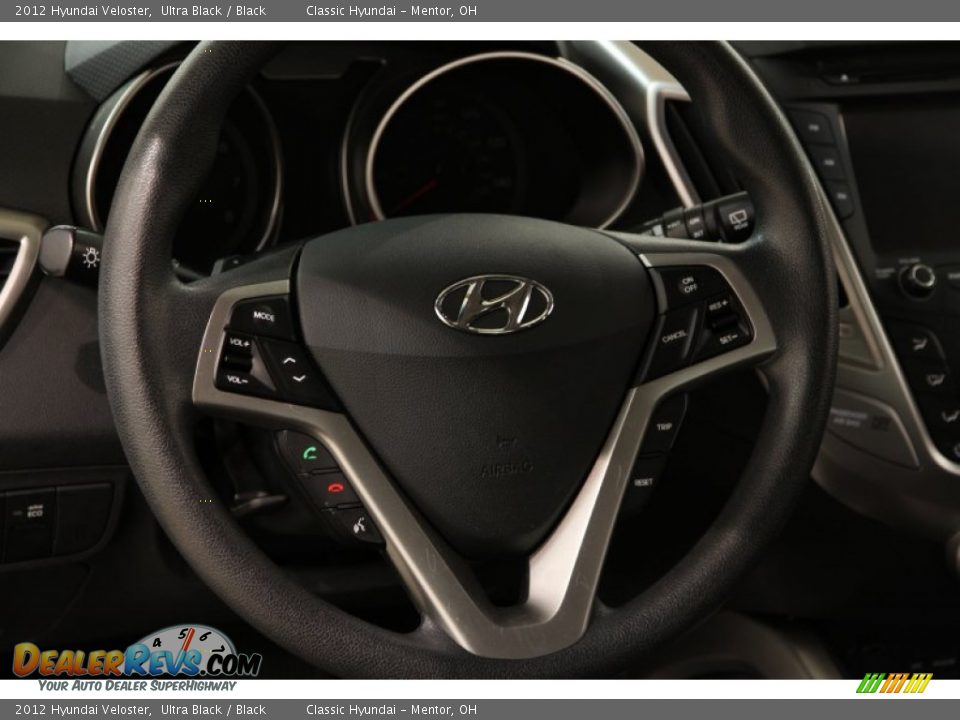 2012 Hyundai Veloster Ultra Black / Black Photo #6