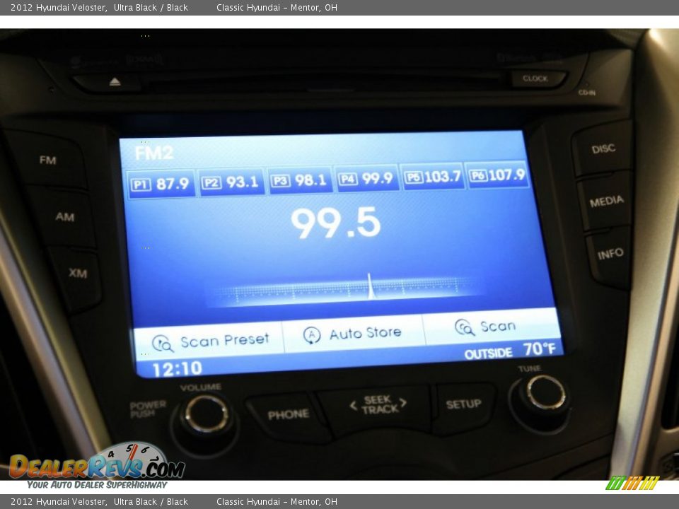 2012 Hyundai Veloster Ultra Black / Black Photo #9