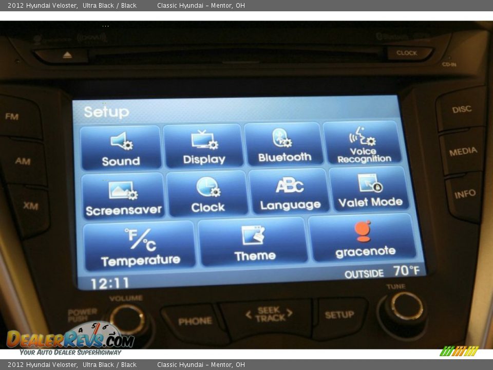 2012 Hyundai Veloster Ultra Black / Black Photo #12