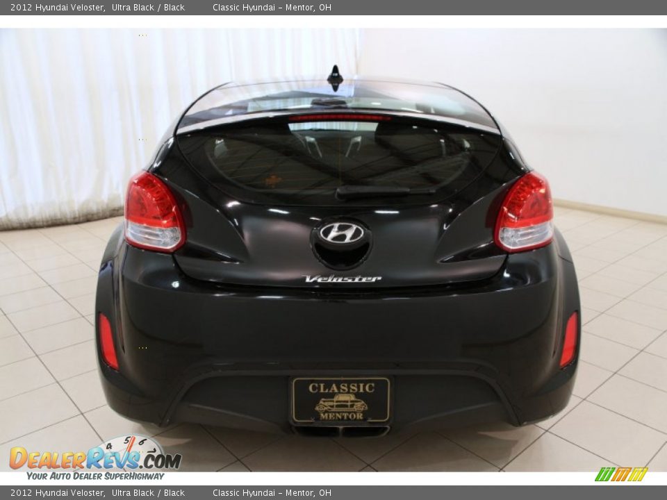 2012 Hyundai Veloster Ultra Black / Black Photo #17