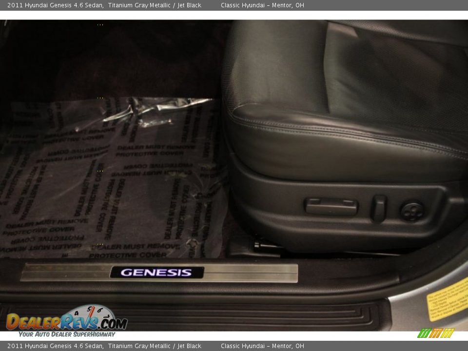 2011 Hyundai Genesis 4.6 Sedan Titanium Gray Metallic / Jet Black Photo #6